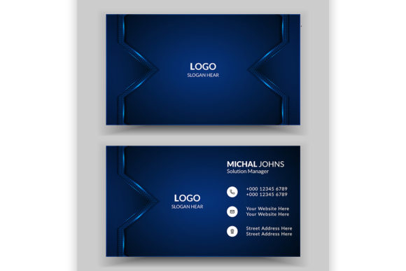 Blue Creative and Clean Business Card: A Modern Solution for Professional Communication
