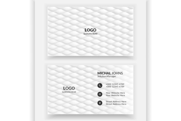 Business Card in White Color: A Modern Design for Professional Impact