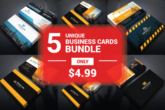 Business Cards Bundle with 5 Concepts