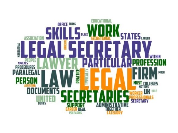 Legal Secretary Typography Banner