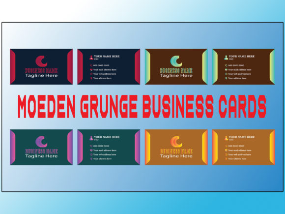 Morden Grunge Business Cards Design: A Modern Twist on Classic Aesthetics