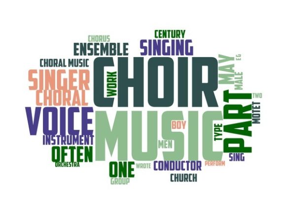 Singing in Choir Typography Tshirt