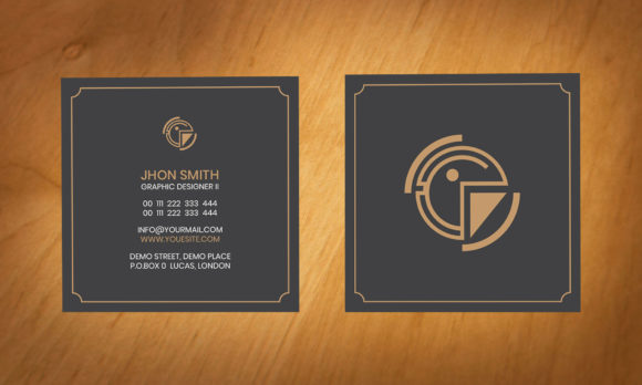 Square Business Card 5: Simple, Professional, and Versatile