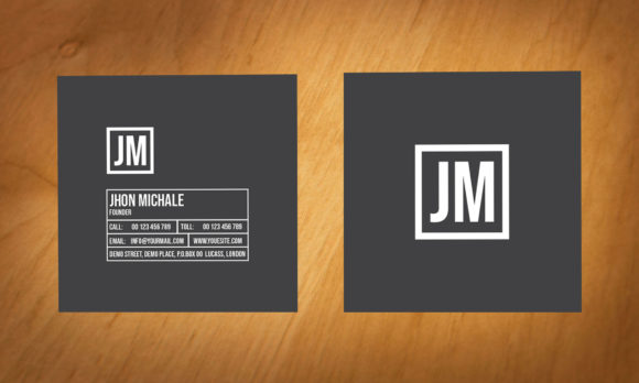 Square Business Card Design 6: A Versatile and Professional Solution for All Businesses
