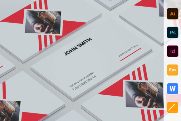 Summer Music Party Business Card